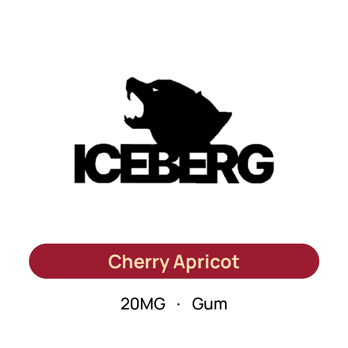 Iceberg Cherry Apricot — 20MG Gum