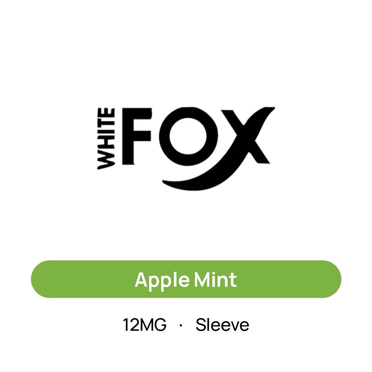 White Fox Apple Mint — 12MG Sleeve