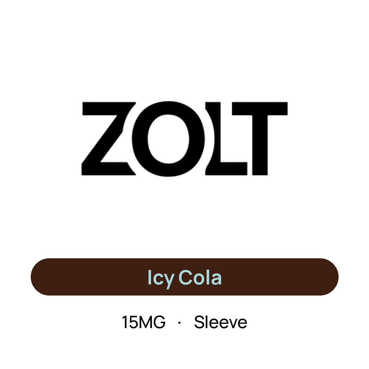 Zolt Icy Cola — 15MG Sleeve