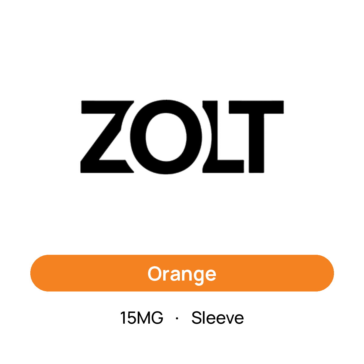 Zolt Orange — 15MG Sleeve