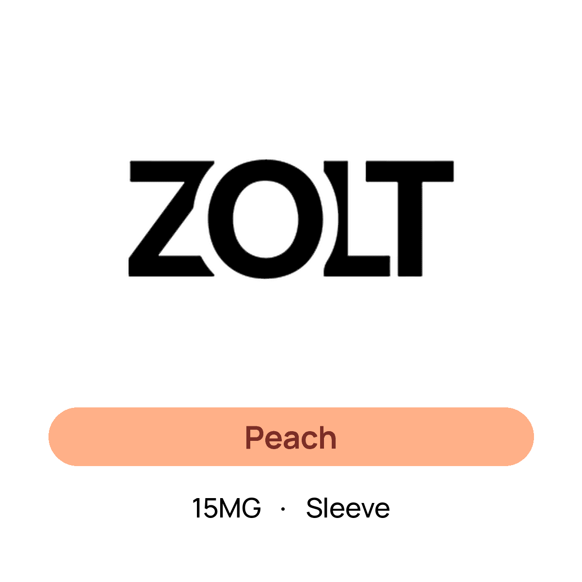 Zolt Peach — 15MG Sleeve