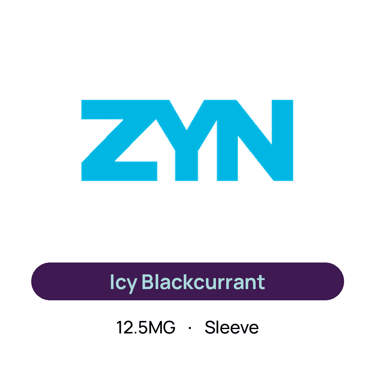 Zyn Icy Blackcurrant — 12.5MG Sleeve