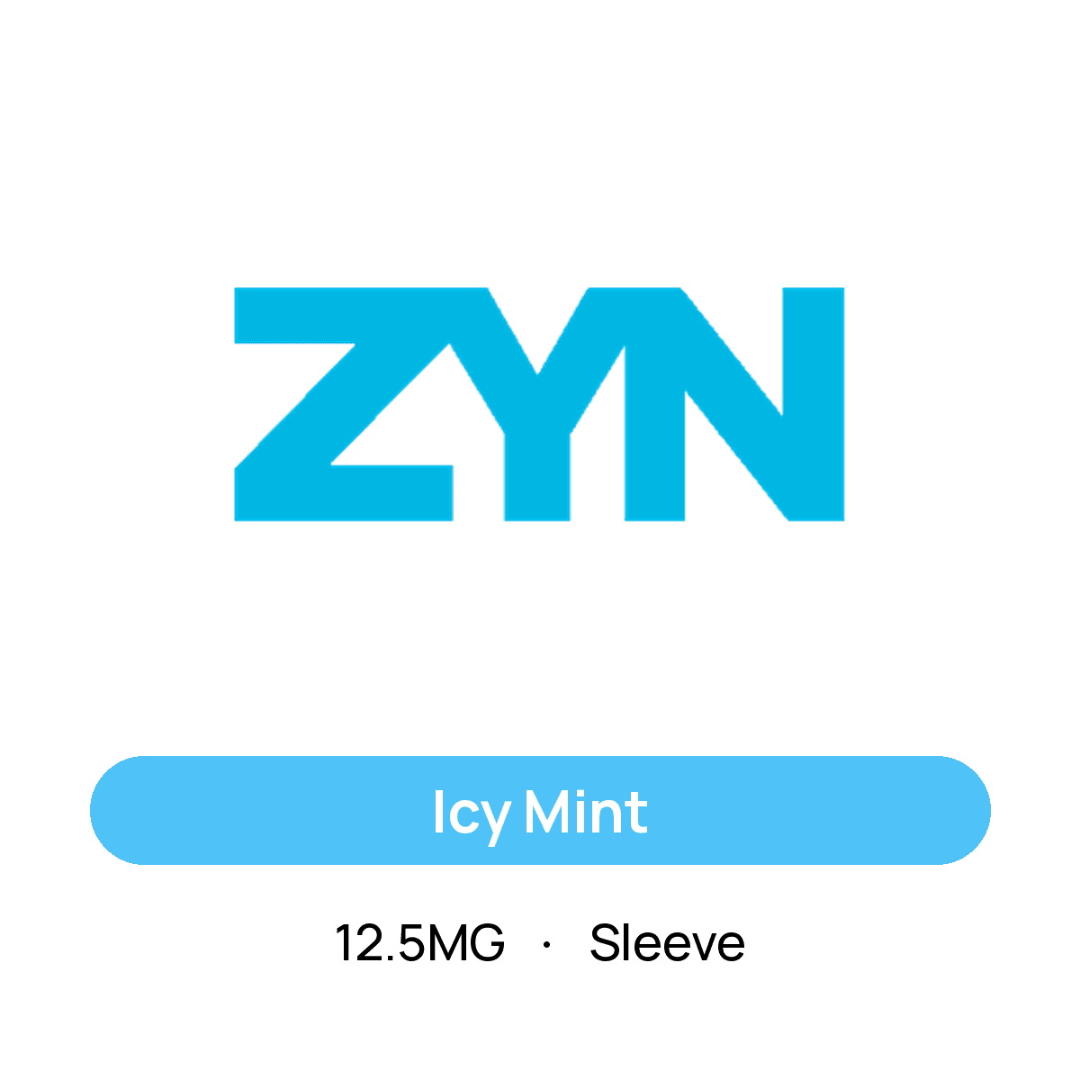 Zyn Icy Mint — 12.5MG Sleeve