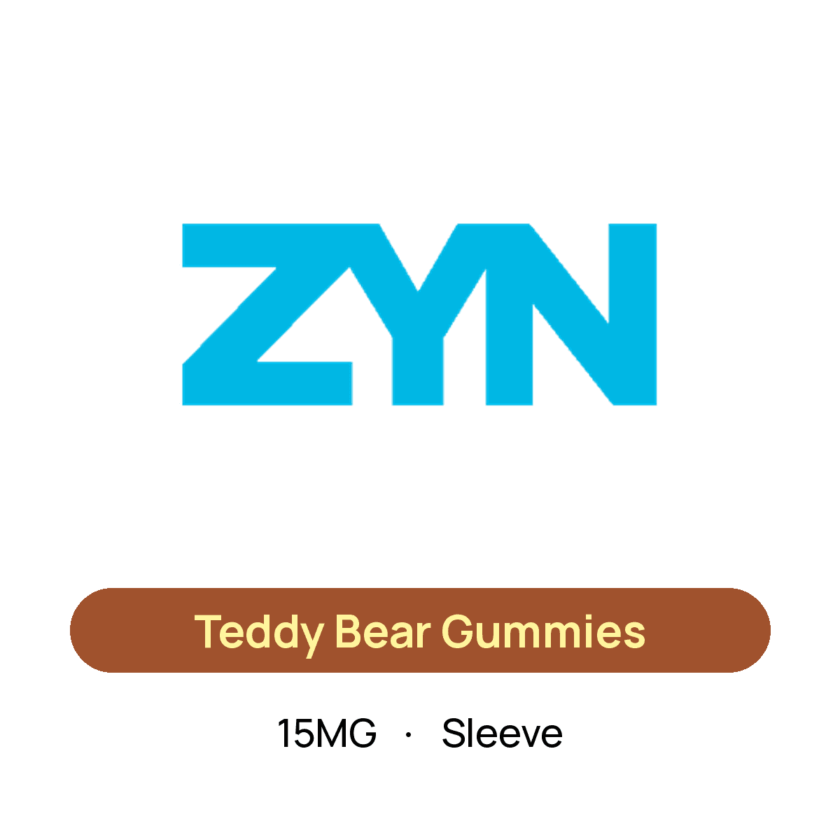 Zyn Teddy Bear Gummies — 15MG Sleeve