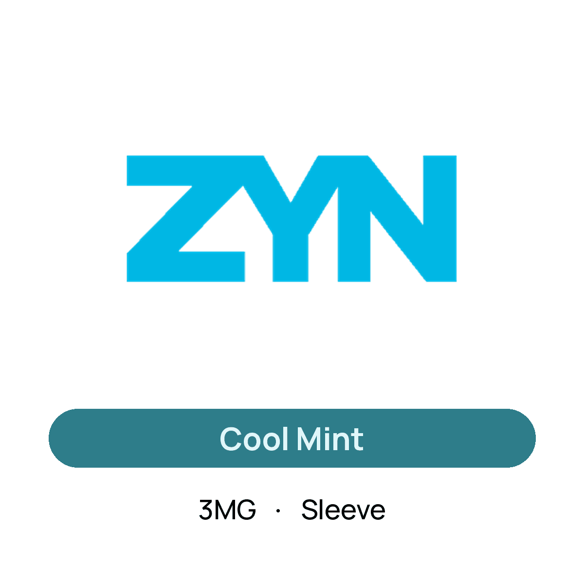 Zyn Cool Mint — 3MG Sleeve